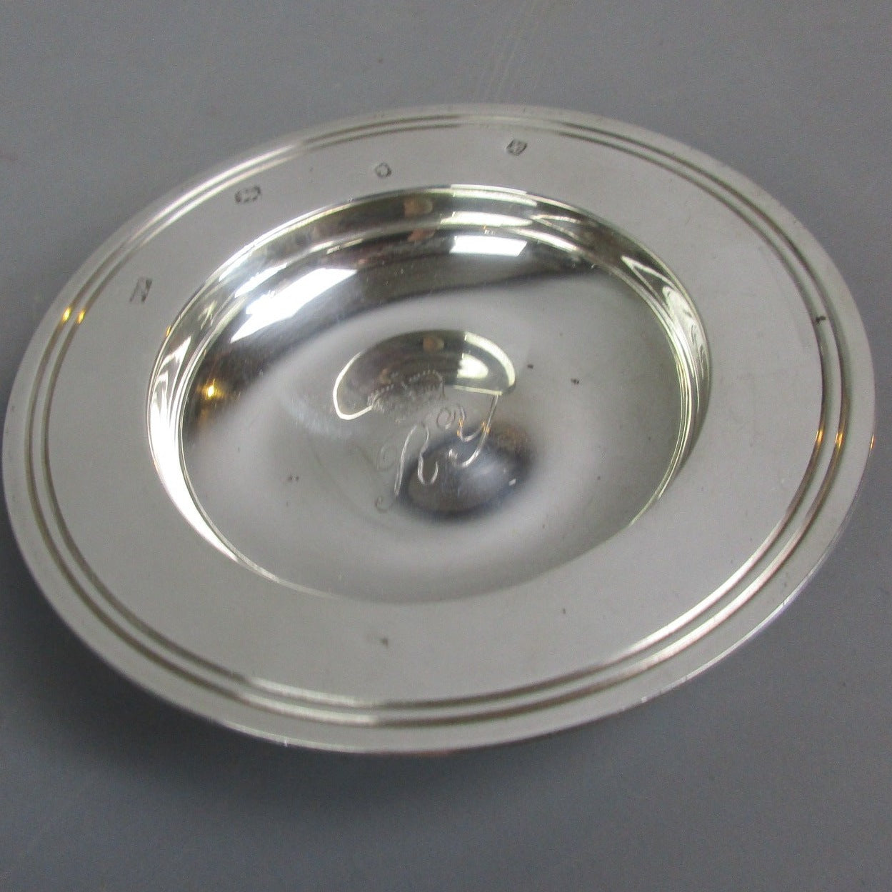 Sterling Silver Mappin & Webb Pin Tray With RY Initials Vintage London 1997