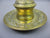 Ornate Scrolled Design Brass Inkwell Antique Victorian c1890
