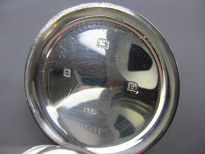 Recta Semi Hunter Sterling Silver Pocket Watch Antique c1930