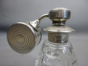 Sterling Silver & Glass Atomiser Perfume Bottle Antique c1930