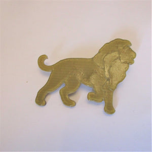 Lea Stein Celluloid Plastic Lion Brooch Pin Vintage French c1970.