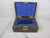 Mahogany Wood Three Layered Jewellery Box With Key Antique Victorian c1870