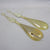 Pair Of Ornate Horn & Brass Handled Serving Spoons Vintage c1960