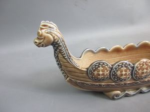Wade Porcelain Viking Longboat Ornament Vintage c1960
