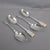 Four George IV Sterling Silver Serving Spoons Antique Georgian London 1827