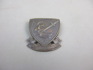 WW2 Free French 1st Battalion Marine Commando Keifer Beret Badge Vintage c1940