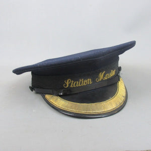 Railway Station Master Peaked Hat Vintage c1950
