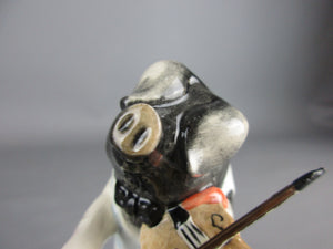 Beswick Ceramic Figurine Depicting Pig Violinist Vintage 1970