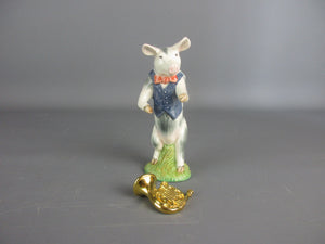Beswick Pig 'Benjamin' Figurine Playing French Horn Vintage c1970