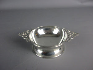 Solid Pewter Quaich Celtic Drinking Cup Mid-Century c1950