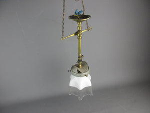 Converted Victorian Gas Light Antique c1900