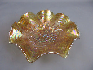 Indiana Glass Co Marigold Carnival Glass Dish Vintage c1960