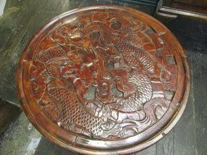 Japanese Carved Dragon Table By Liberty's Of London Antique Edwardian 1905