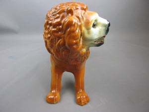 Large Staffordshire Standing Lion Figure Antique Victorian c1880