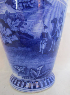 Maling Blue & White Vase Vintage c1930.