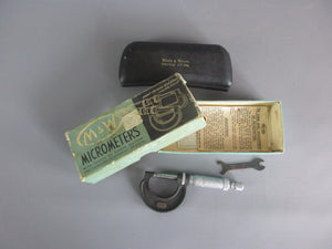 Moore and Wright Micrometers in Original Case Vintage