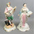 Pair Of Continental Hard Paste Porcelain Musical Figures Antique Victorian c1880