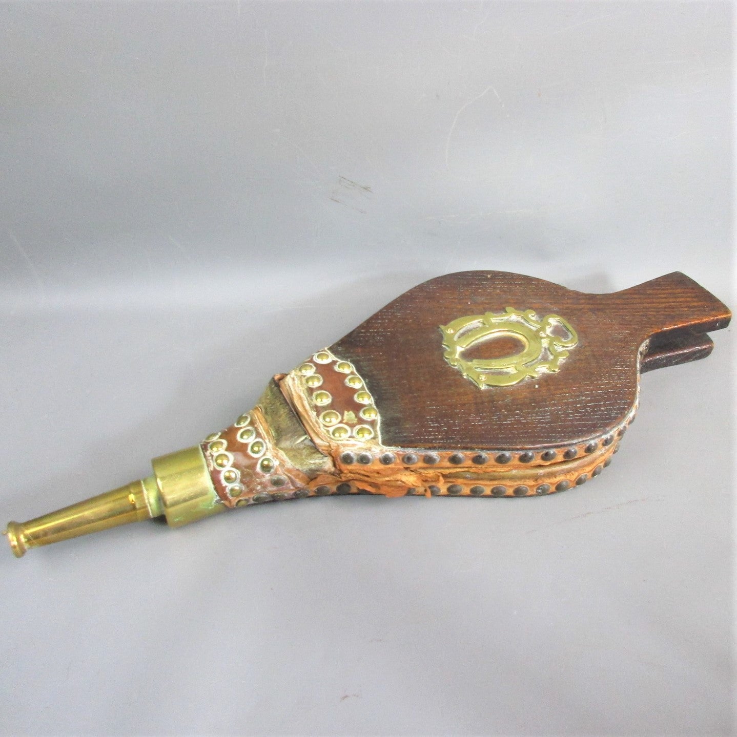 Pair Of Oak Bellows For Restoration Antique Victorian c1880