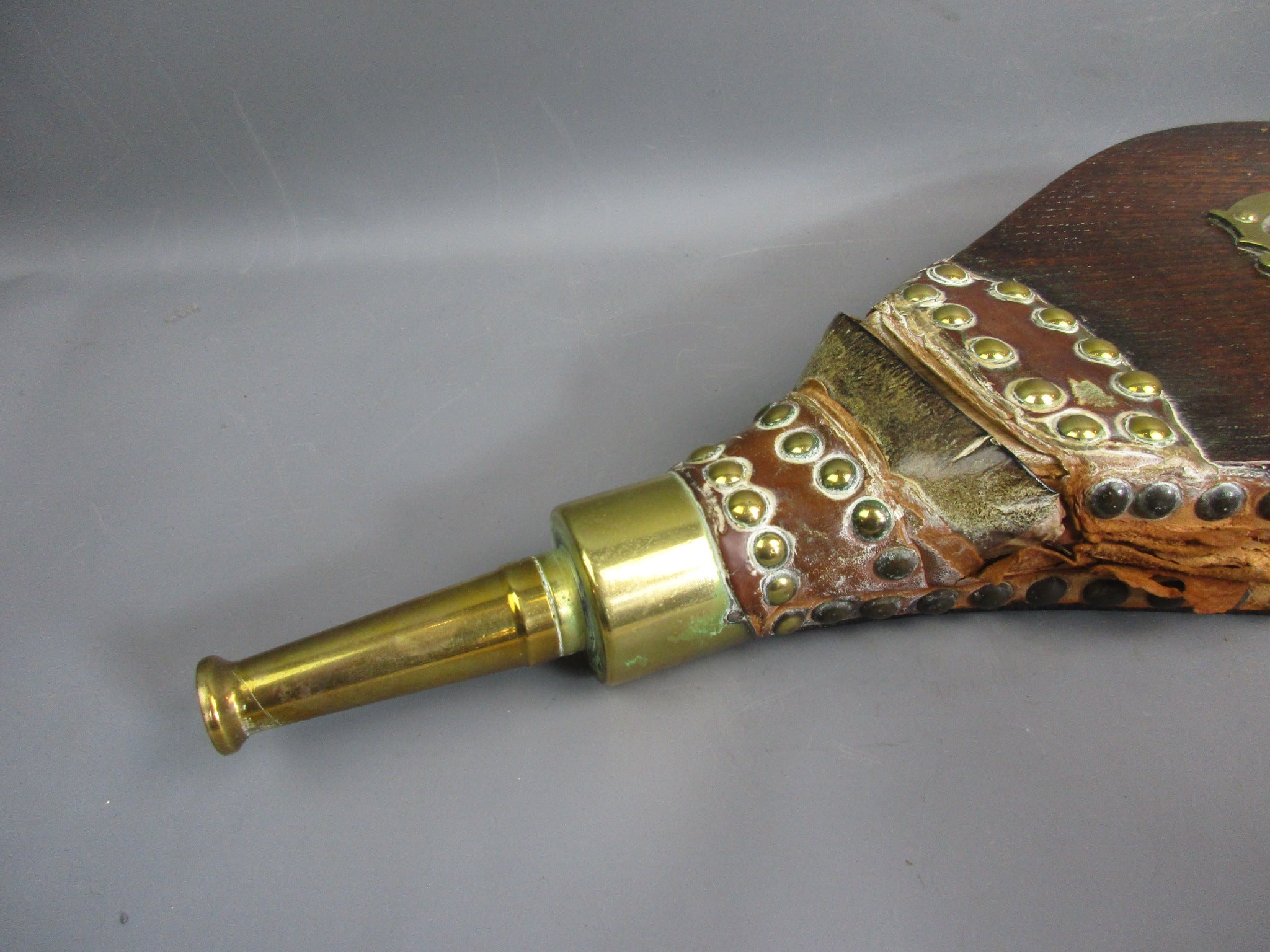 Pair Of Oak Bellows For Restoration Antique Victorian c1880