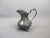 Pewter Cream Jug With Floral Design Antique Art Deco c1920