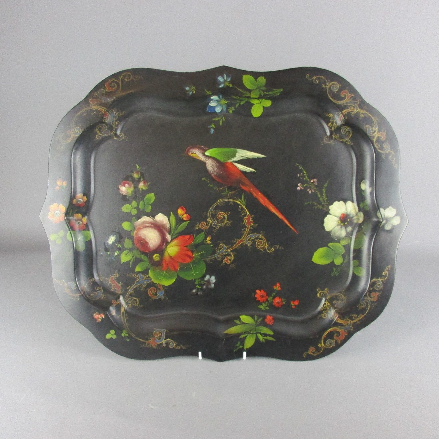 Pontypool And Usk Toleware Tray Antique Georgian