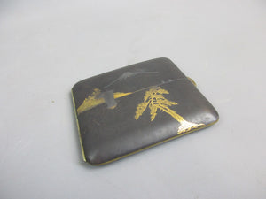 Rare Japanese Komai Cigarette Case Box Antique Art Deco c1920