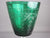 Set Of 6 Cut & Engraved Green Port Glasses Antique Edwardian c1905