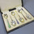 Set Of Sterling Silver Gilt & Colourful Enamel Spoons Antique Birmingham 1913