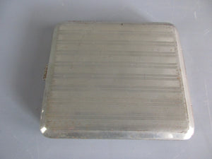 Silver Plated Filigree Pattern Cigarette Case Vintage