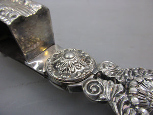 Silver Plated Ornate Candle Snuffer Scissors Antique Victorian c1880
