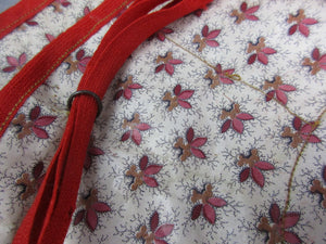 Small French Chintz Tidy Bag Vintage c1950