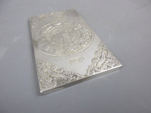 Silver Metal 4.2oz Chinese Bullion Bar Vintage c1970