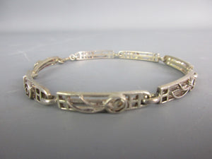 Sterling Silver Charles Rennie Mackintosh Style Bracelet