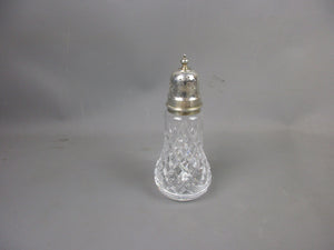 Sterling Silver & Cut Glass Sugar Sifter Vintage 1980 Birmingham