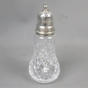 Sterling Silver & Cut Glass Sugar Sifter Vintage 1980 Birmingham