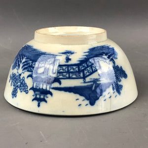 Swansea Pottery Blue White Bowl Antique Victorian c1900