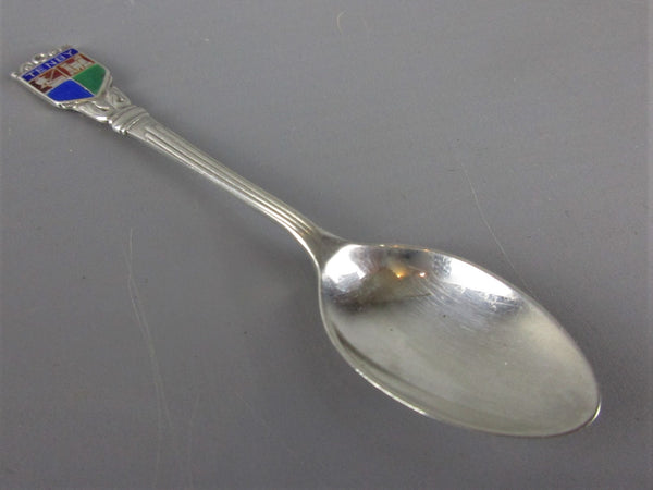 Tenby Souvenir Silver Spoon Birmingham Vintage c1968 Top Banana