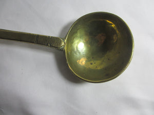 Large Brass Ladle Antique Victorian c1890