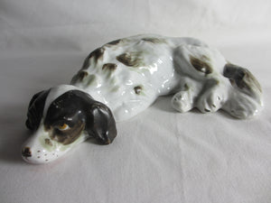 Spaniel Dog Ceramic Figure Antique Victorian