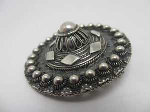 Dutch Silver Zeeuwze Knot Brooch Pin Vintage Art Deco c1920