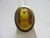 Pollen Filled Amber 8k Gold Ring Vintage c1980