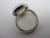 Large Cabochon Moonstone Sterling Silver Ring Vintage c1980