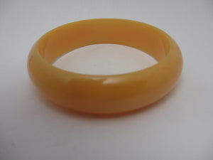 Amber Plastic Bangle Bracelet Vintage c1960