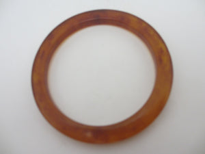Amber Plastic Bangle Bracelet Vintage c1960
