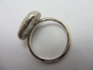 Sterling Silver Nugget Ring Vintage c1980