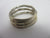 Triple Band Sterling Silver Ring Vintage c1980