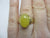 Cabochon Yellow Chalcedony Sterling Silver Gilt Ring Vintage c1980